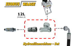 Hydraulik Set T-Verschraubung 12L