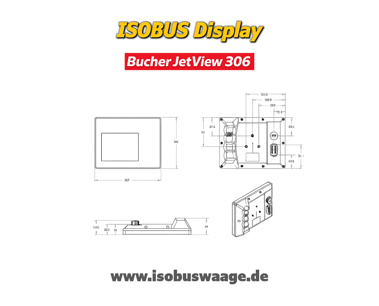 ISOBUS Display JetViewMobile 306 – Bild 2