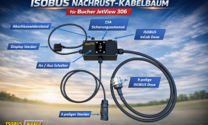 ISOBUS Nachrüst‑Kabelsatz für JetViewMobile 306 – mit InCab & Außendose