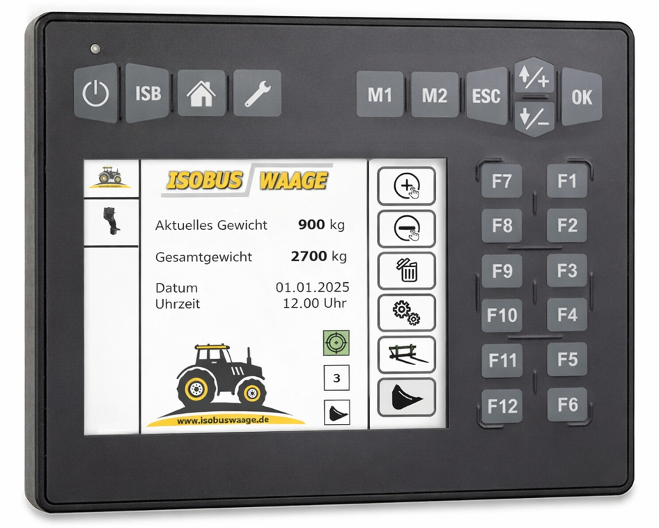„JetView Mobile Display der Frontladerwaage im Einsatz“